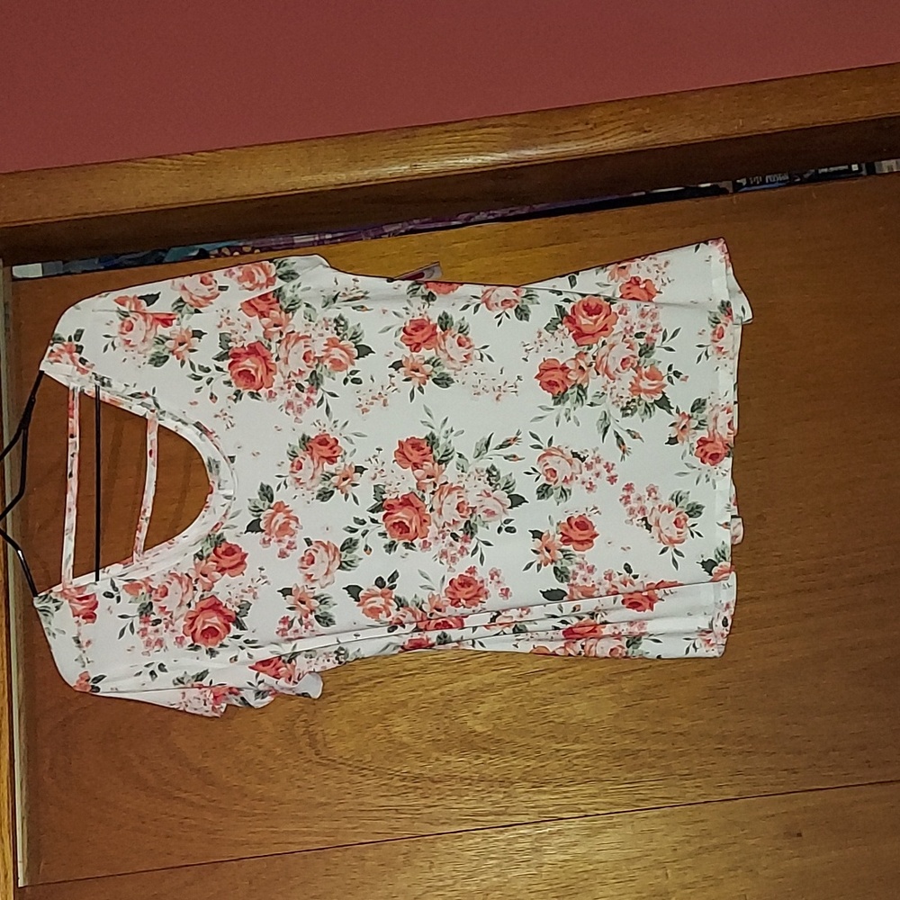 Bobbie Brooks Flowered Tee